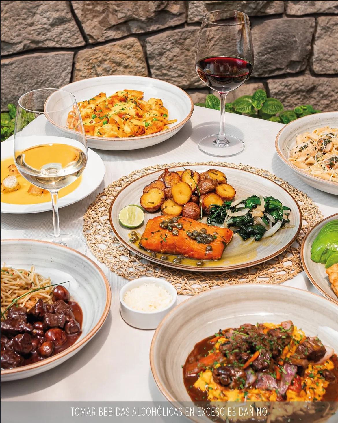 Platos de La Piccolina para compartir a la mesa